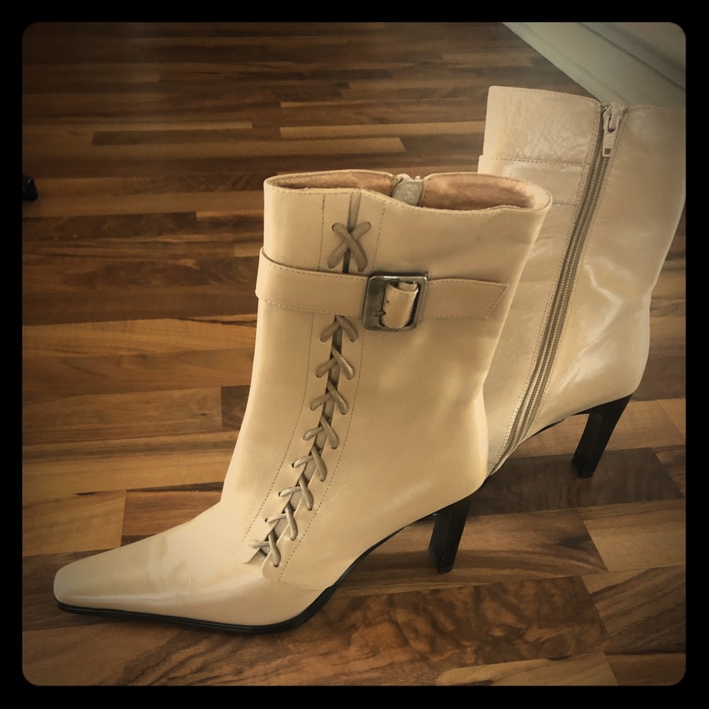 Beige Booties